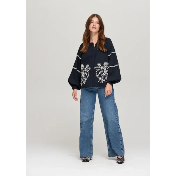 Harper&Yve Blouse Kady DW24C602 Zwart
