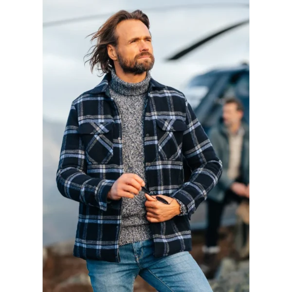 NZA243.-112 NZA Overshirt 24KN513 Donkerblauw