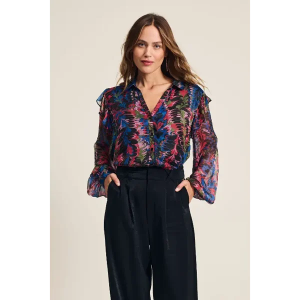 POM-Amsterda_FW2425_998_SP8066 POM Amsterdam Blouse SP8066 Multicolour