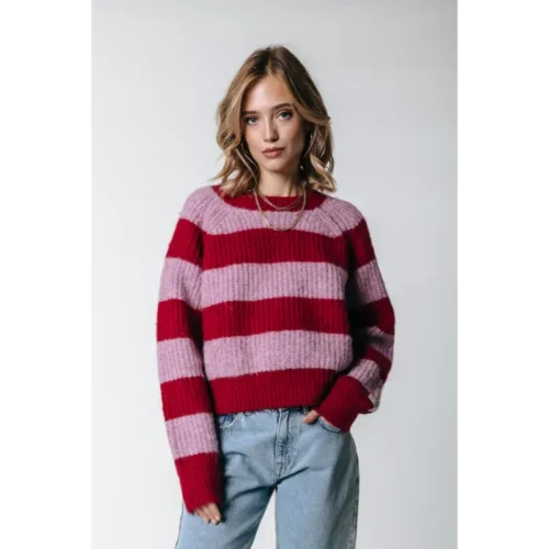 WK115020-600-Red-15165 Colourful Rebel Trui Kinza WK115020 Rood