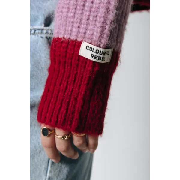 WK115020-600-Red-15168 Colourful Rebel Trui Kinza WK115020 Rood