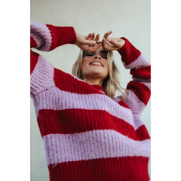 WK115020-600-Red-17187 Colourful Rebel Trui Kinza WK115020 Rood