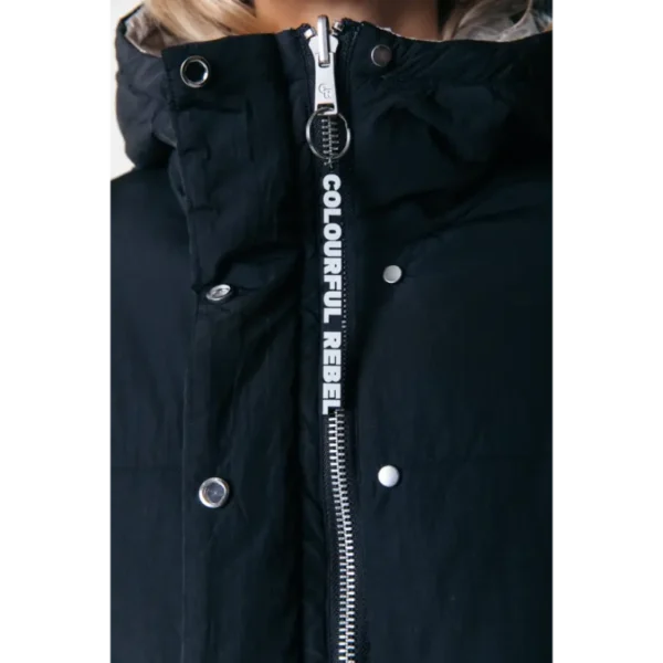 WO116000-200-Black-22000 Colourful Rebel Jas Isado WO116000 Zwart (Reversible)