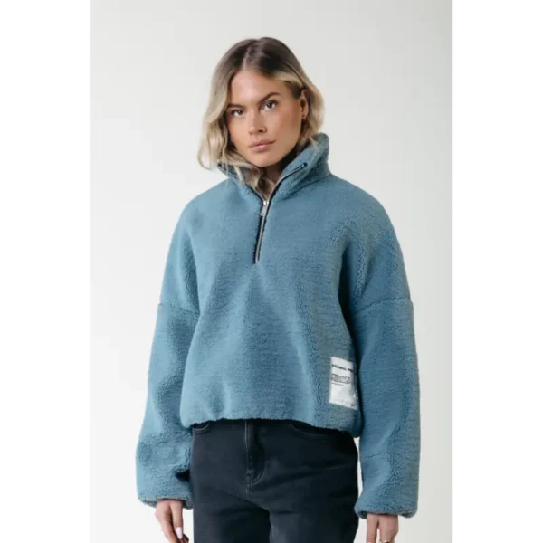 WS416357-522-Mineralblue-21614 Colourful Rebel Trui Jills WS416357 Blauw