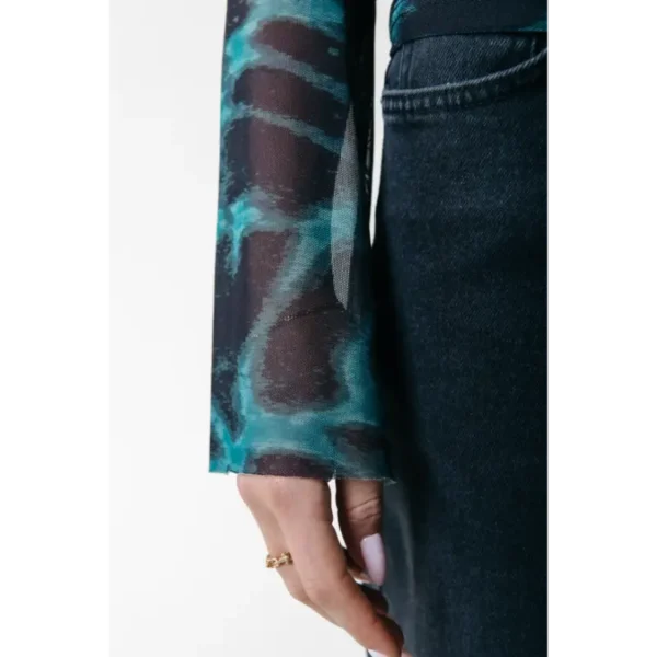 WT216148-449-Stormgreen-21562 Colourful Rebel Top Neyo WT216148 Groen