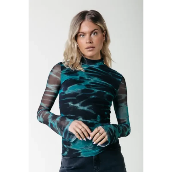 WT216148-449-Stormgreen-21565 Colourful Rebel Top Neyo WT216148 Groen