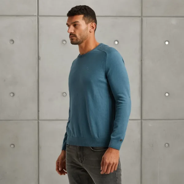 CKW2411352-5413_model_2 Cast Iron Sweater CKW2411352 Blauw