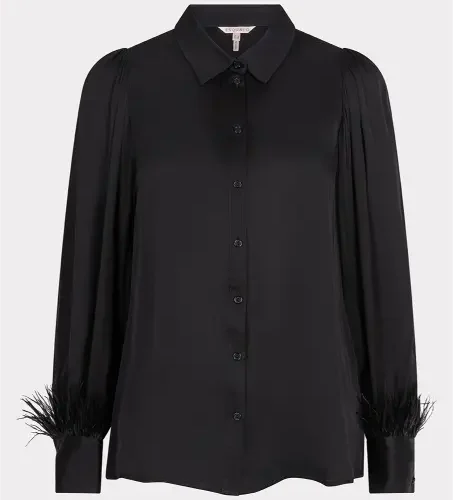 Esqualo Blouse W24.10710 Zwart