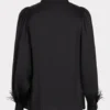 Esqualo Blouse W24.10710 Zwart
