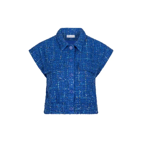 Lofty Manner Gilet Ayla PL43.1 Blauw