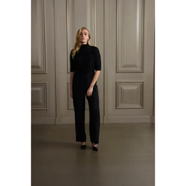 Yaya Sweater 01-000415-411 Zwart