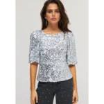 Harper&Yve Top Marsja DW24P603 Zilver