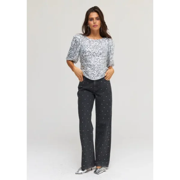 MARSJA-SS-SILVER-2 Harper&Yve Top Marsja DW24P603 Zilver