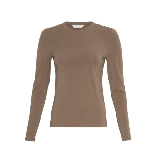 Msch Copenhagen T-shirt MSCHBetrina 18248 Bruin