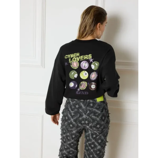 R2410620660_999_02_1351x1800 Refined Department Sweater Jayne R2410620660 Zwart