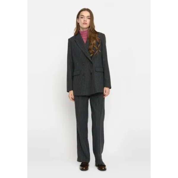 SR624-717 - 279 Dark Grey Melange - Extra 4 Soft Rebels Blazer SR624-717 SREmery Grijs