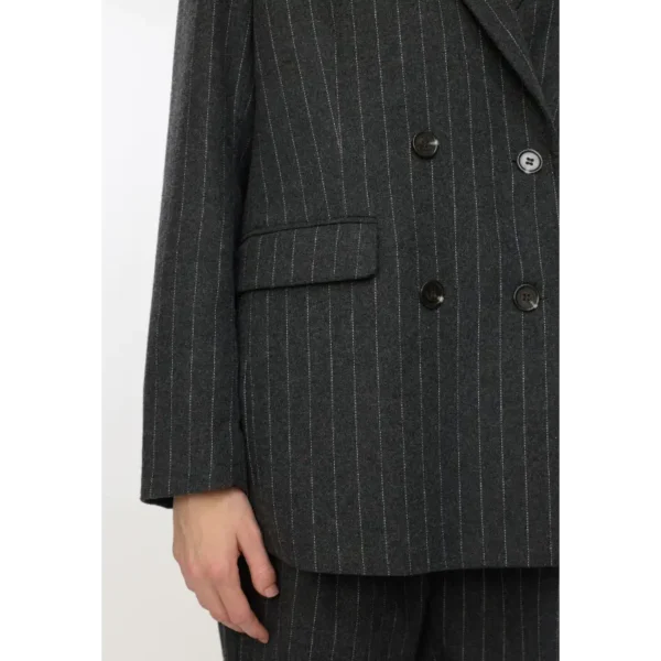 SR624-717 - 279 Dark Grey Melange - Extra 5 Soft Rebels Blazer SR624-717 SREmery Grijs