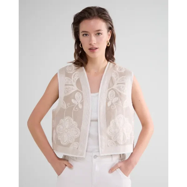 Summum Gilet 9s129-12148 Off-White