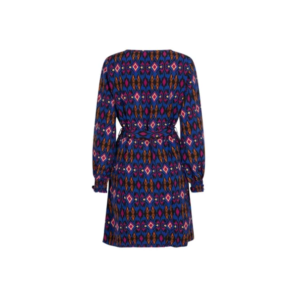 Dress Sofie - Blue stars print PL21 2 Lofty Manner Jurk Sofie PL21 Blauw