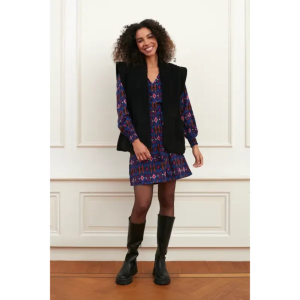 Lofty Manner Gilet Alice PL41 Zwart