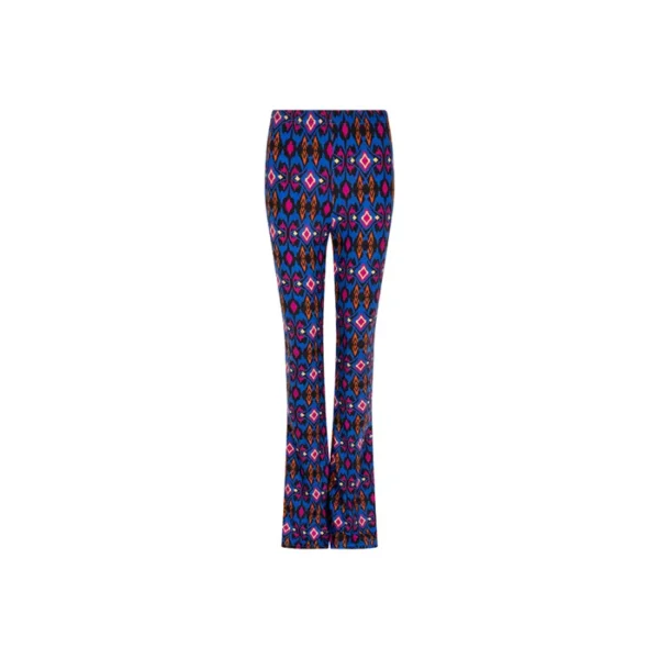 Trouser Sol - Blue stars print PL37 1 Lofty Manner Broek Sol PL37 Blauw