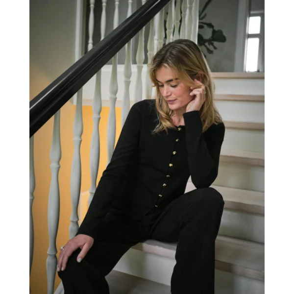 1_6_163878_100_6 Neo Noir Blouse Teller 163878 Zwart