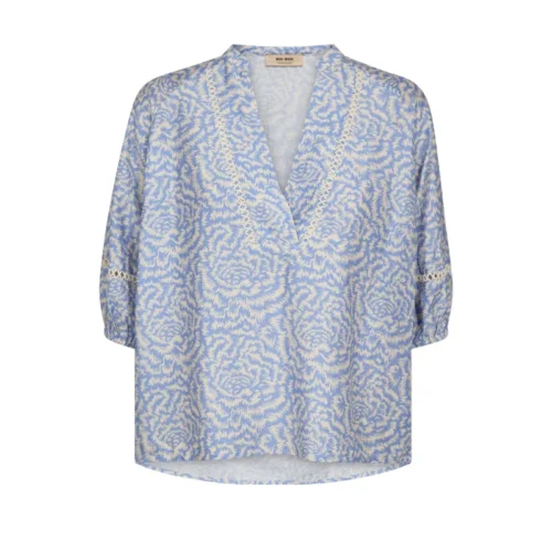 Mos Mosh Blouse MMaleyna 169840 Licht Blauw