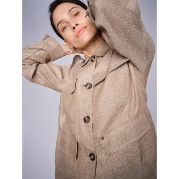 MOS-MOSH_spring_summer_2025_original_169560 662 MMAlfea Ellise Jacket Chocolate Chip - 170230 401 MMSagai Lupin Jeans Blue_v1 Mos Mosh Blazer MMalfea 169560 Zand