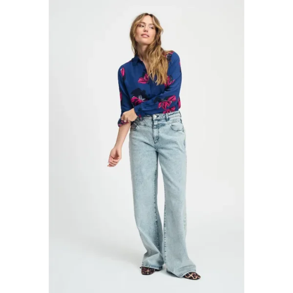 POM-Amsterda_SS25_500_SP9042_5 POM Amsterdam Blouse Mila SP9042 Roze