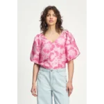 POM Amsterdam Top Floral SP9078 Roze