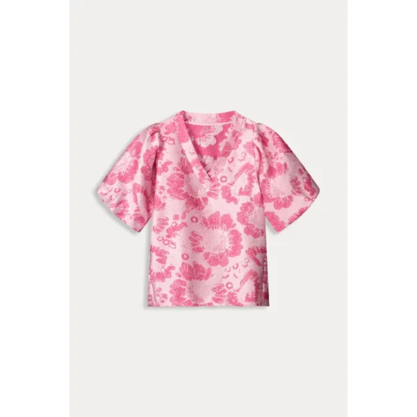 POM-Amsterda_SS25_500_SP9078_2 POM Amsterdam Top Floral SP9078 Roze