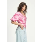 POM Amsterdam Top Floral SP9078 Roze