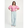 POM Amsterdam Top Floral SP9078 Roze