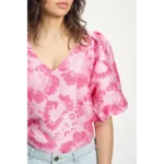 POM Amsterdam Top Floral SP9078 Roze