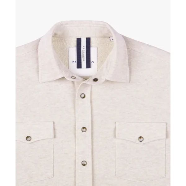 PPWF10005A_102 Profuomo Overshirt PPWF10005a Zand