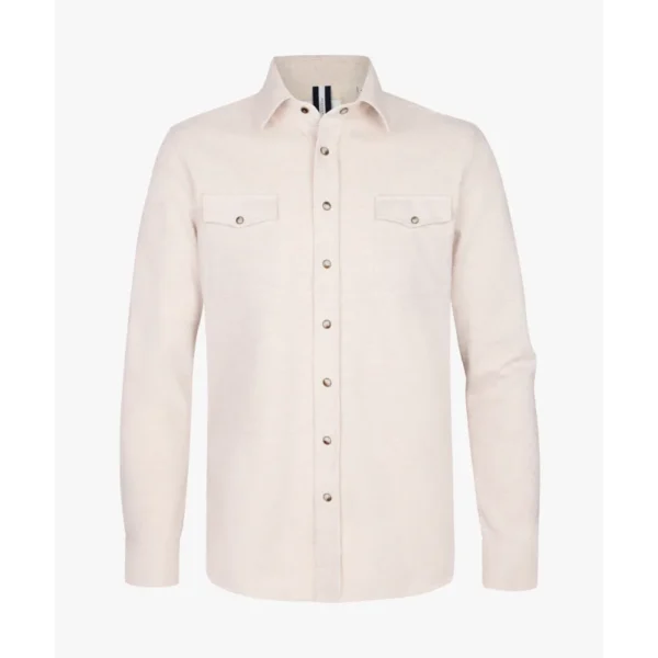 PPWF10005A_103_P Profuomo Overshirt PPWF10005a Zand