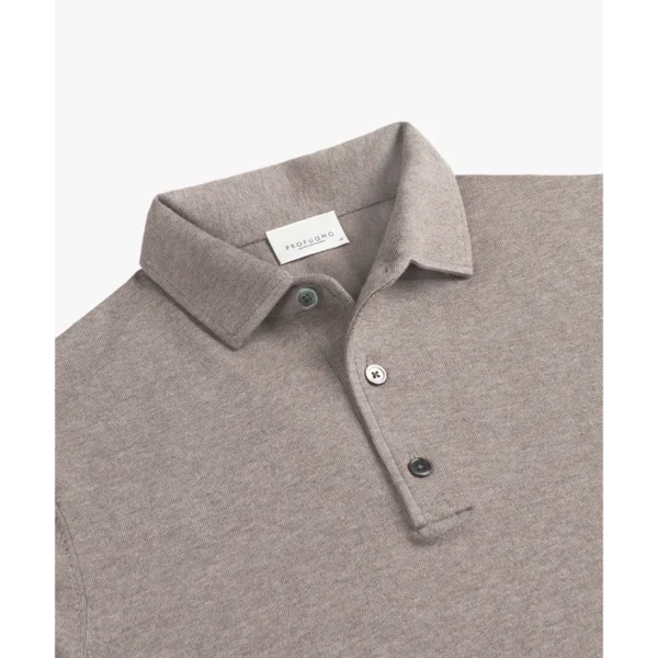 Profuomo Polo Luxury PPWJ10002c Midden Bruin