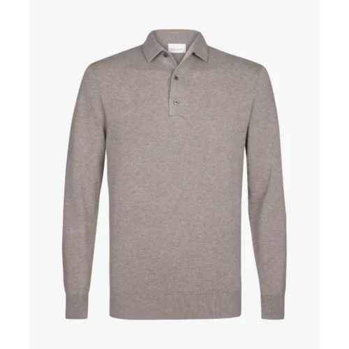Profuomo Polo Luxury PPWJ10002c Midden Bruin