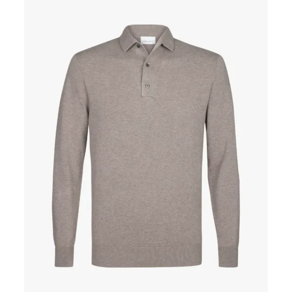Profuomo Polo Luxury PPWJ10002c Midden Bruin