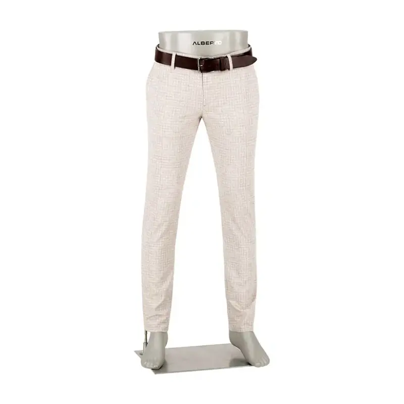 08501 Alberto Broek Rob Summer Check 3536 1344 085 Off-White