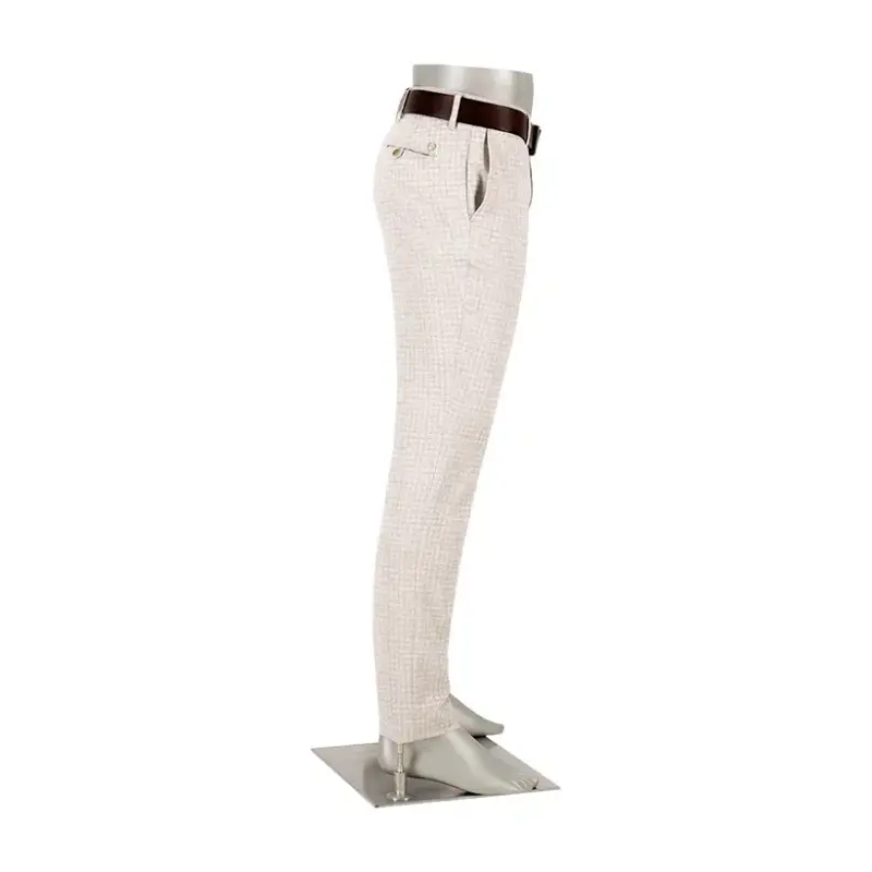 08502 Alberto Broek Rob Summer Check 3536 1344 085 Off-White