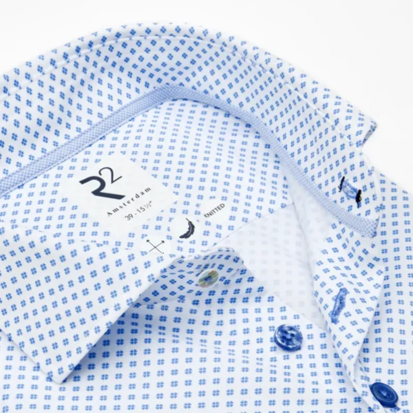 128.WSP.045_018_2 R2 Overhemd 128.wsp.045 018 Blauw