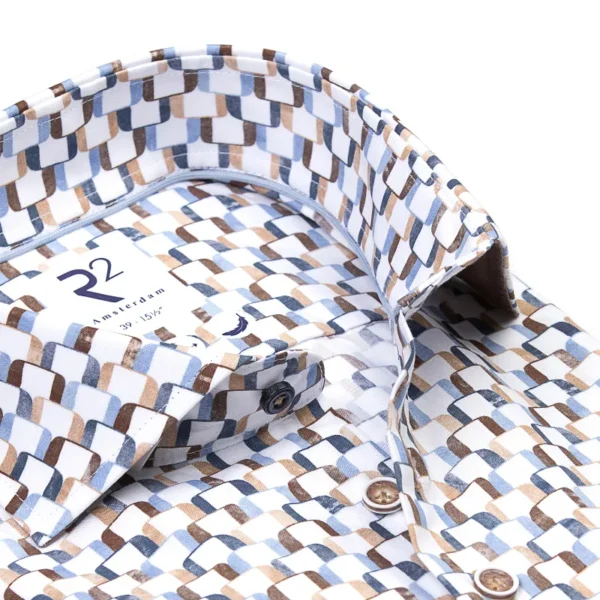 128.WSP.068_014_2 R2 Overhemd 128.wsp.068 014 Blauw