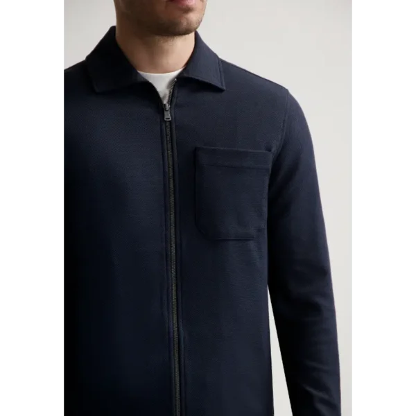 151030-SS25_649_3 Dstrezzed Overshirt Pike 151030-ss25 Dk. Navy