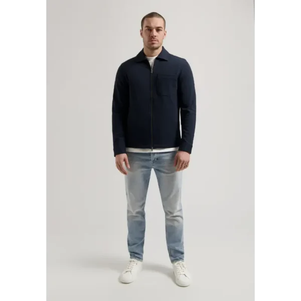 151030-SS25_649_4 Dstrezzed Overshirt Pike 151030-ss25 Dk. Navy