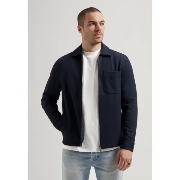 151030-SS25_649_5 Dstrezzed Overshirt Pike 151030-ss25 Dk. Navy