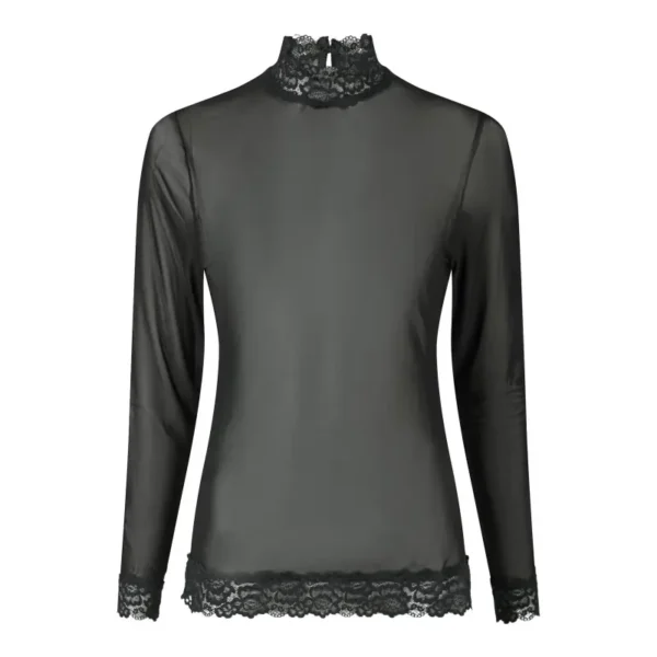 1_6_164281_100_0 Neo Noir Blouse Liza 164281 Zwart