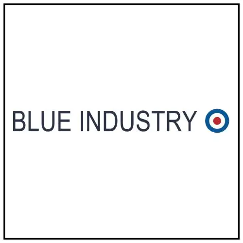 Shop Blue Industry Button