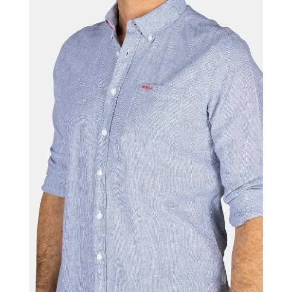 25an510 Blauw 2 NZA Overhemd Callum 25an510 Blauw