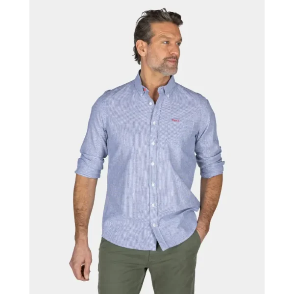 25an510 Blauw1 NZA Overhemd Callum 25an510 Blauw